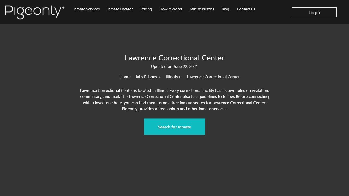 Lawrence Correctional Center Inmate Search | Illinois - Pigeonly